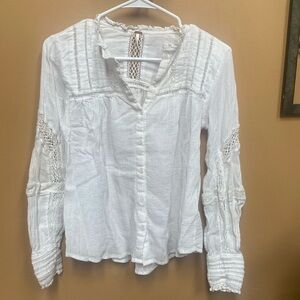 Free People white top size small